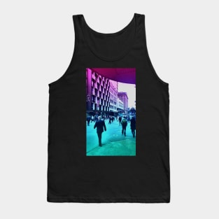 Pastel Brisbane City Print - Edward Street Tank Top